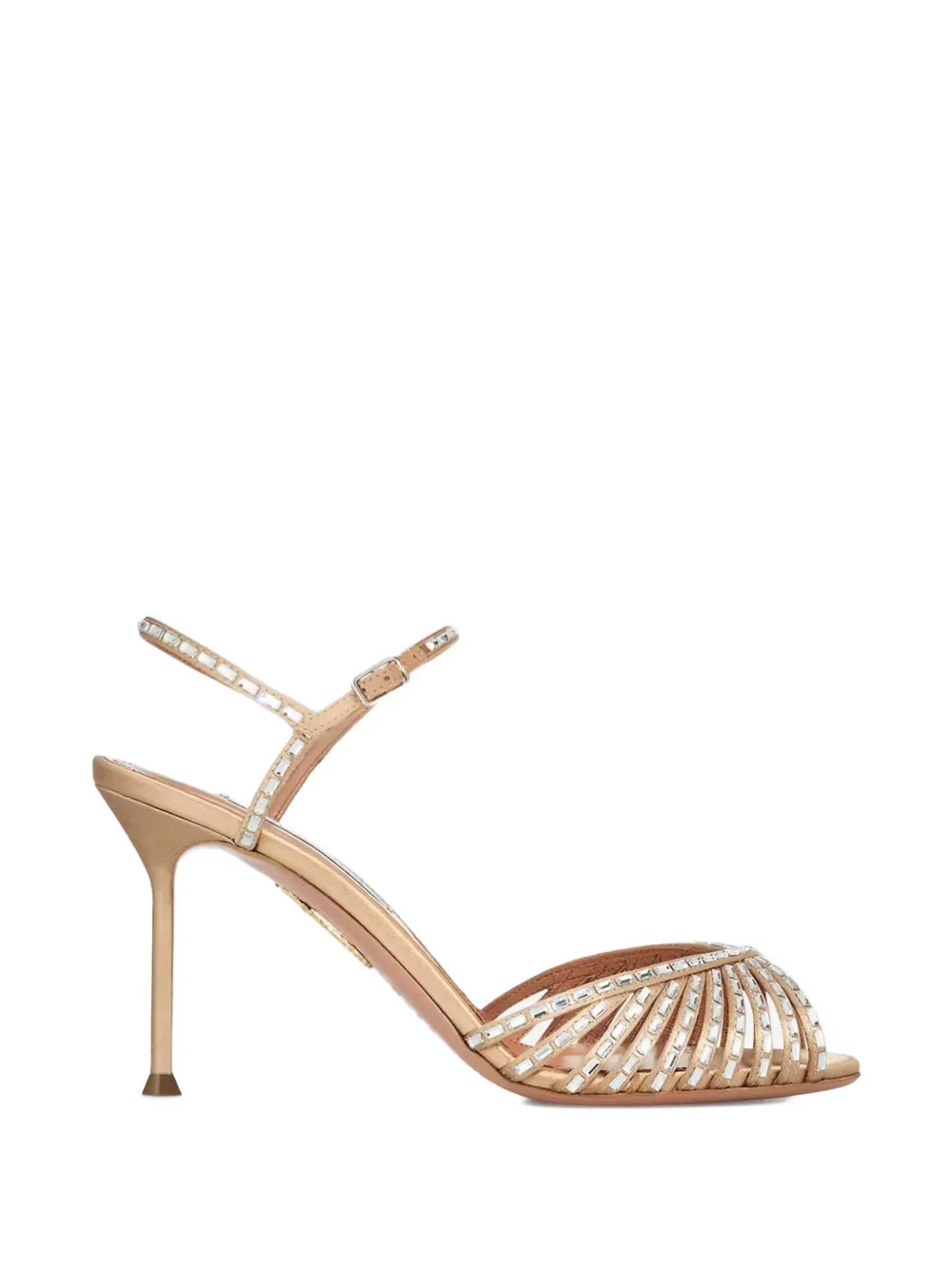 Aquazzura Hold Me Embellished Stiletto Sandals card image